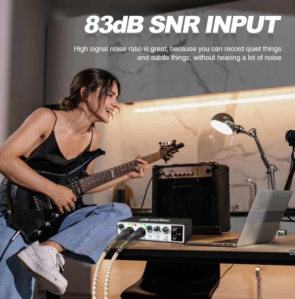 MD02 USB audio interface guitar recording application