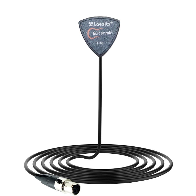 S168 guitar microphone with cable and mini XLR connector