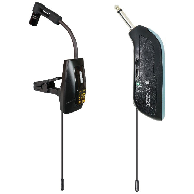 U-320 clip-on microphone transmitter and plug-in wireless receiver