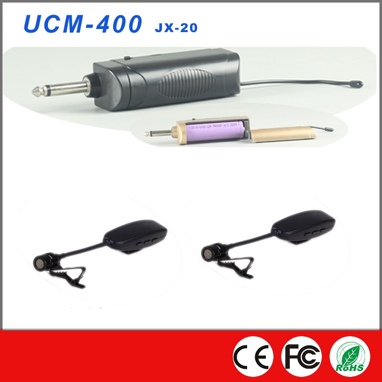 UCM-400 JX-20 dual lavalier microphone configuration