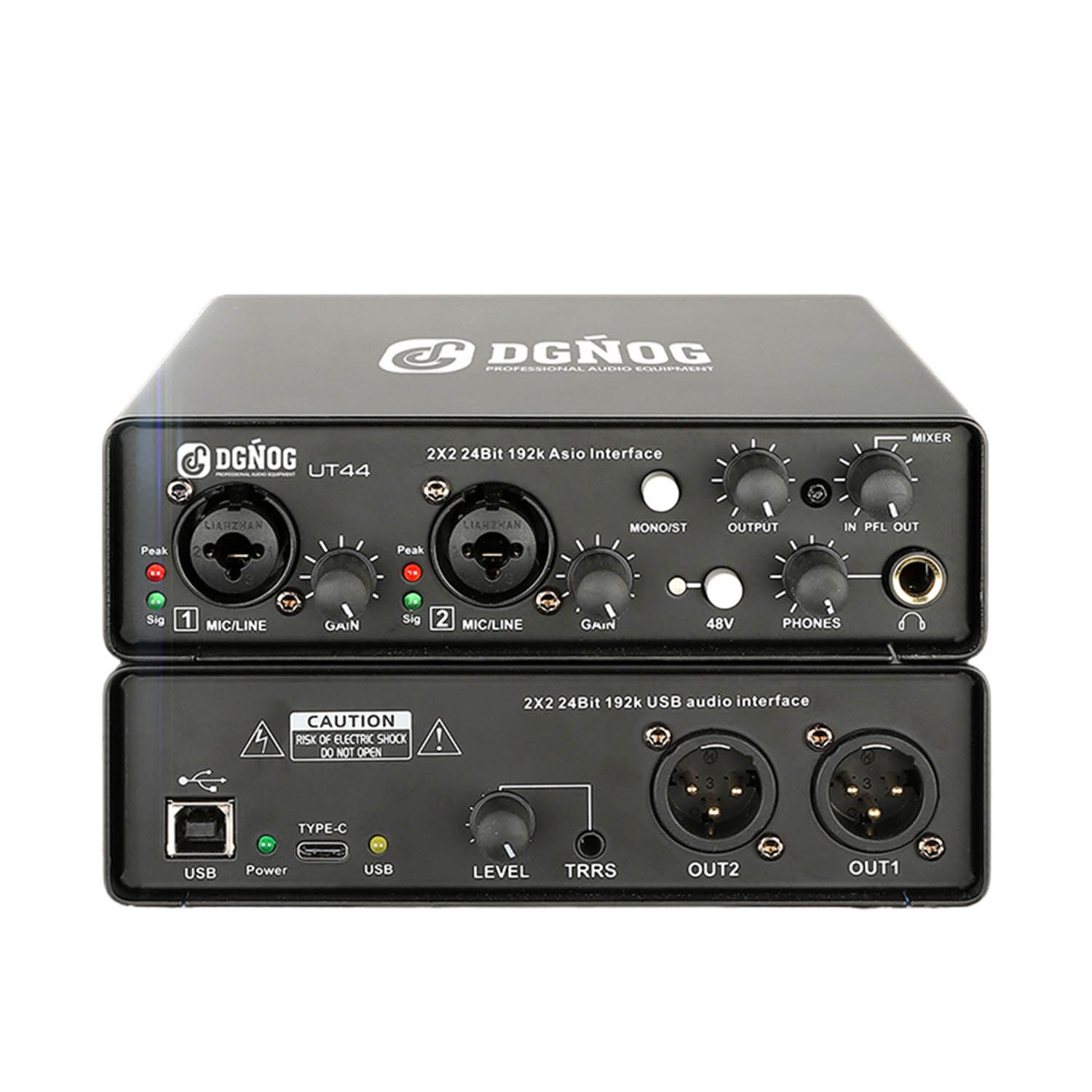UT44 professional audio interface view 1