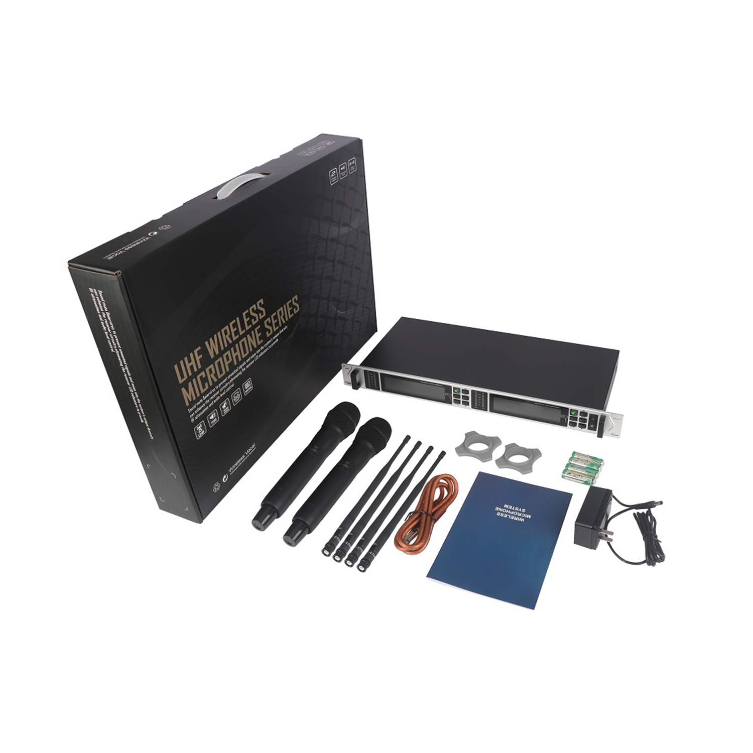ELEGAUDIO DG-15 dual-channel true-diversity uhf wireless microphone system