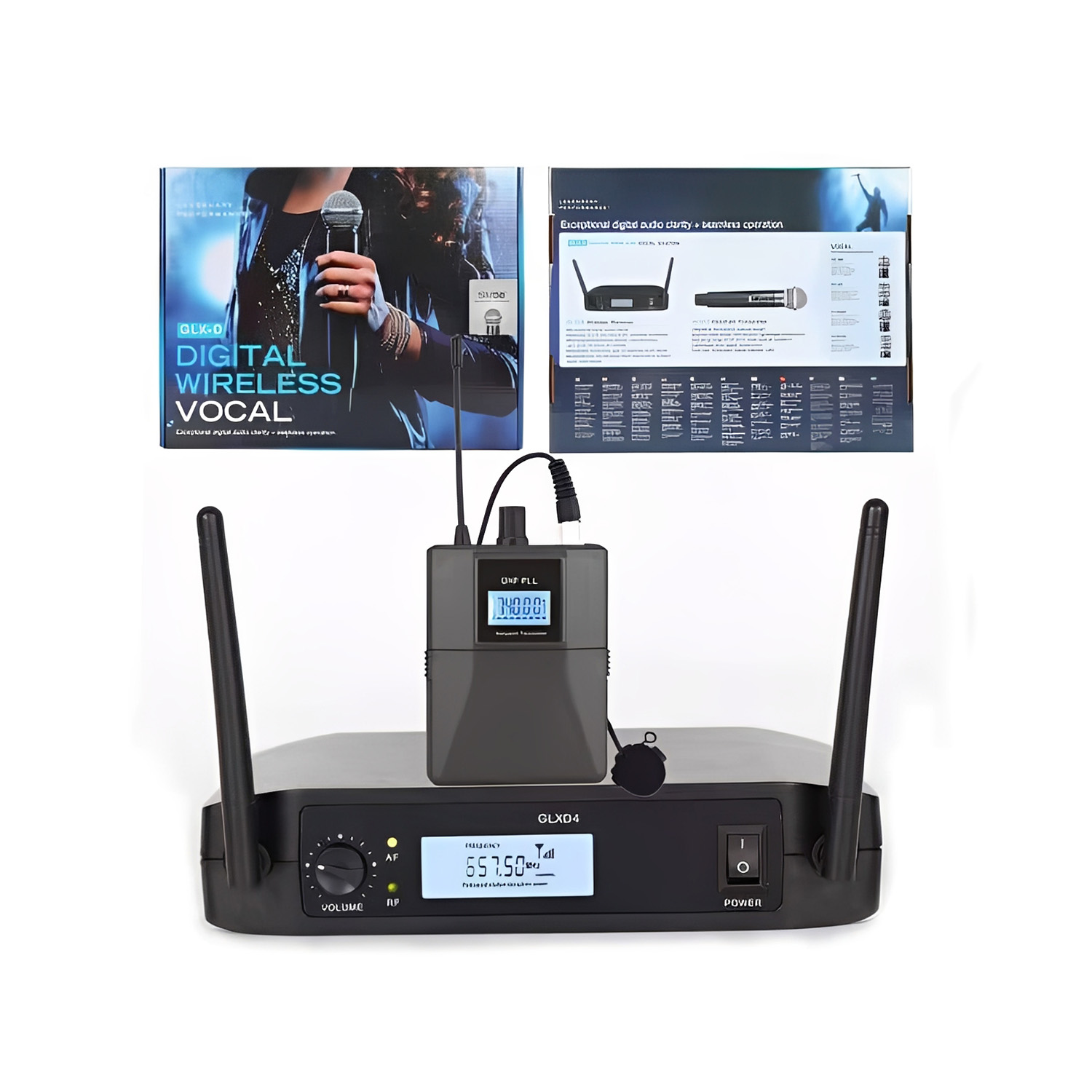ELEGAUDIO GLXD4 fixed-frequency uhf wireless microphone system