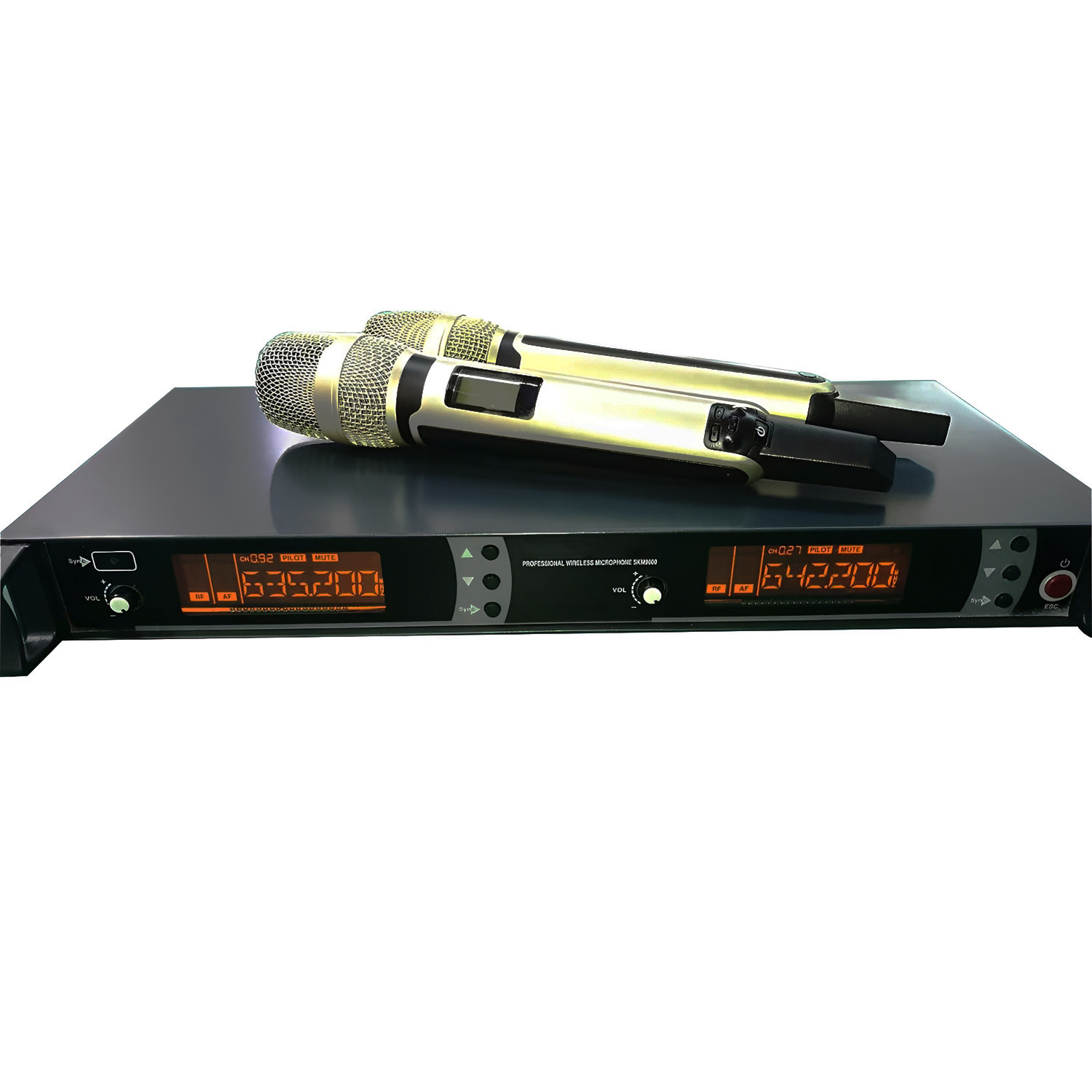 ELEGAUDIO SKM9000 four-antenna true-diversity uhf wireless microphone system