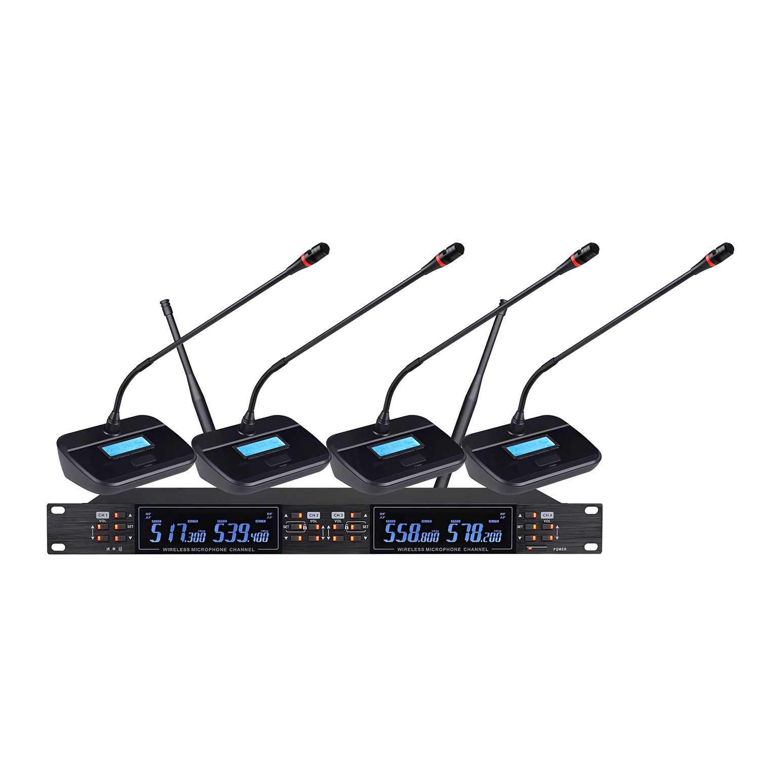 ELEGAUDIO GL-2021 four-channel long-range conference uhf system