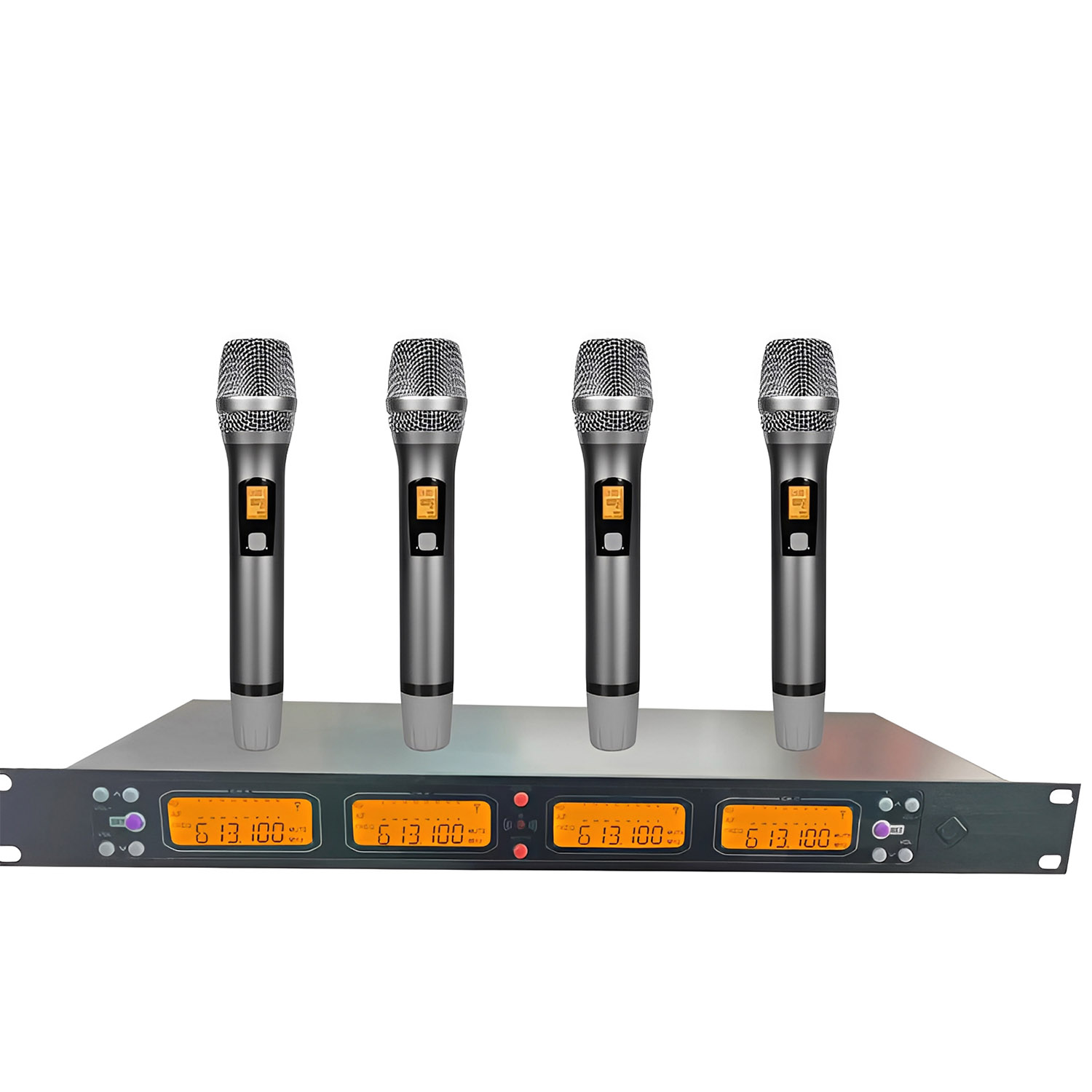 ELEGAUDIO K-408 4-channel customizable uhf wireless microphone system