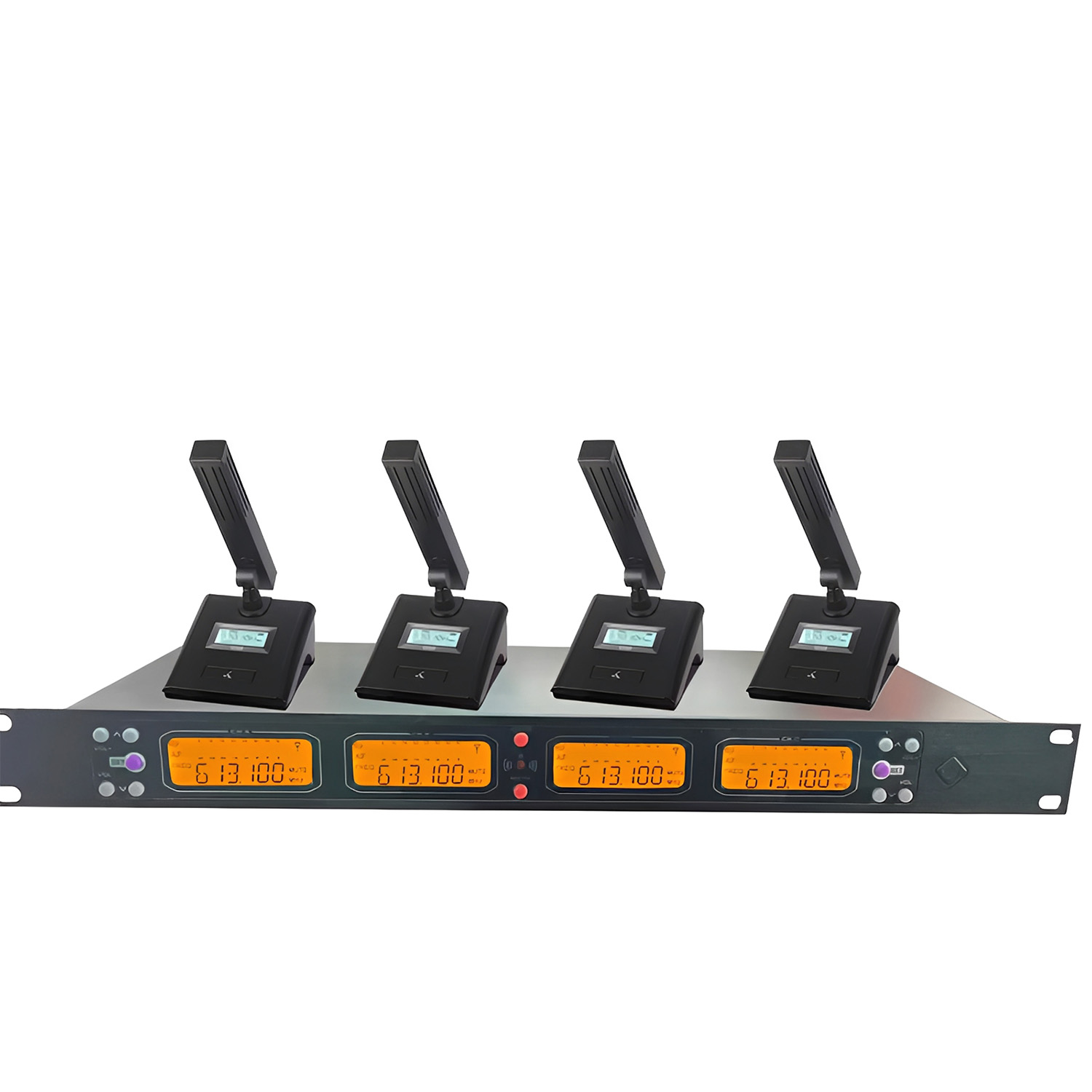 ELEGAUDIO K-408 4-channel customizable uhf wireless microphone system