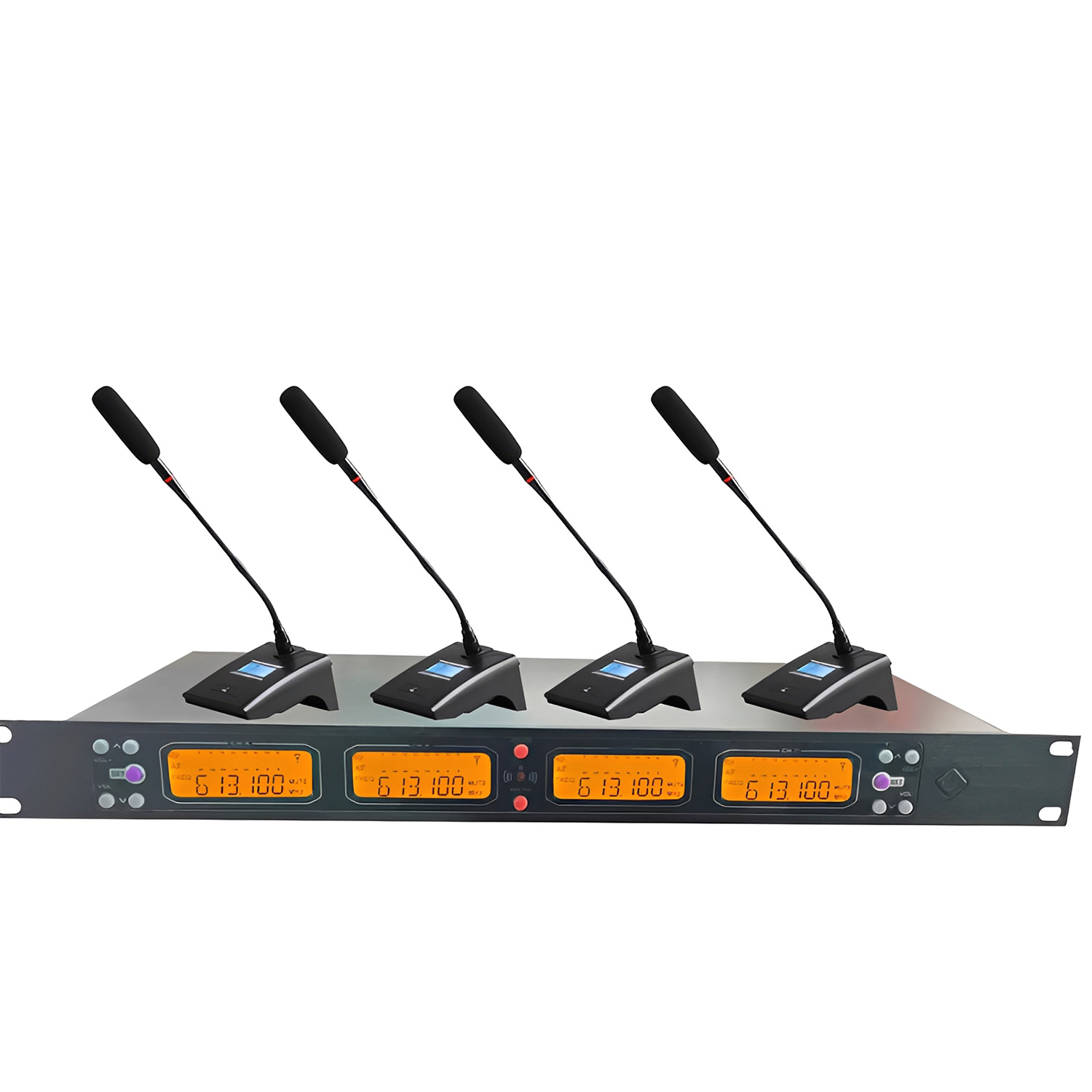 ELEGAUDIO K-408 4-channel customizable uhf wireless microphone system