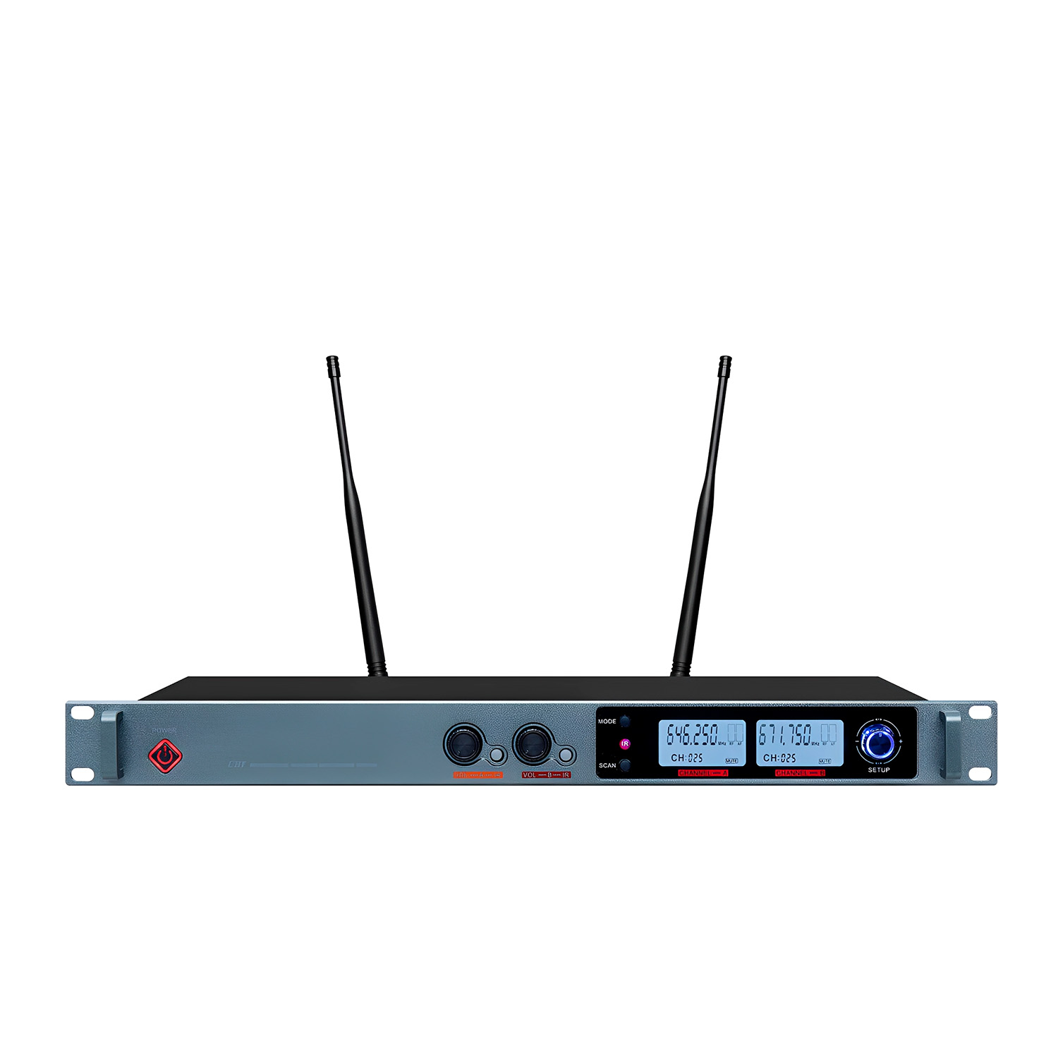 ELEGAUDIO K-8700 2-channel customizable uhf wireless system