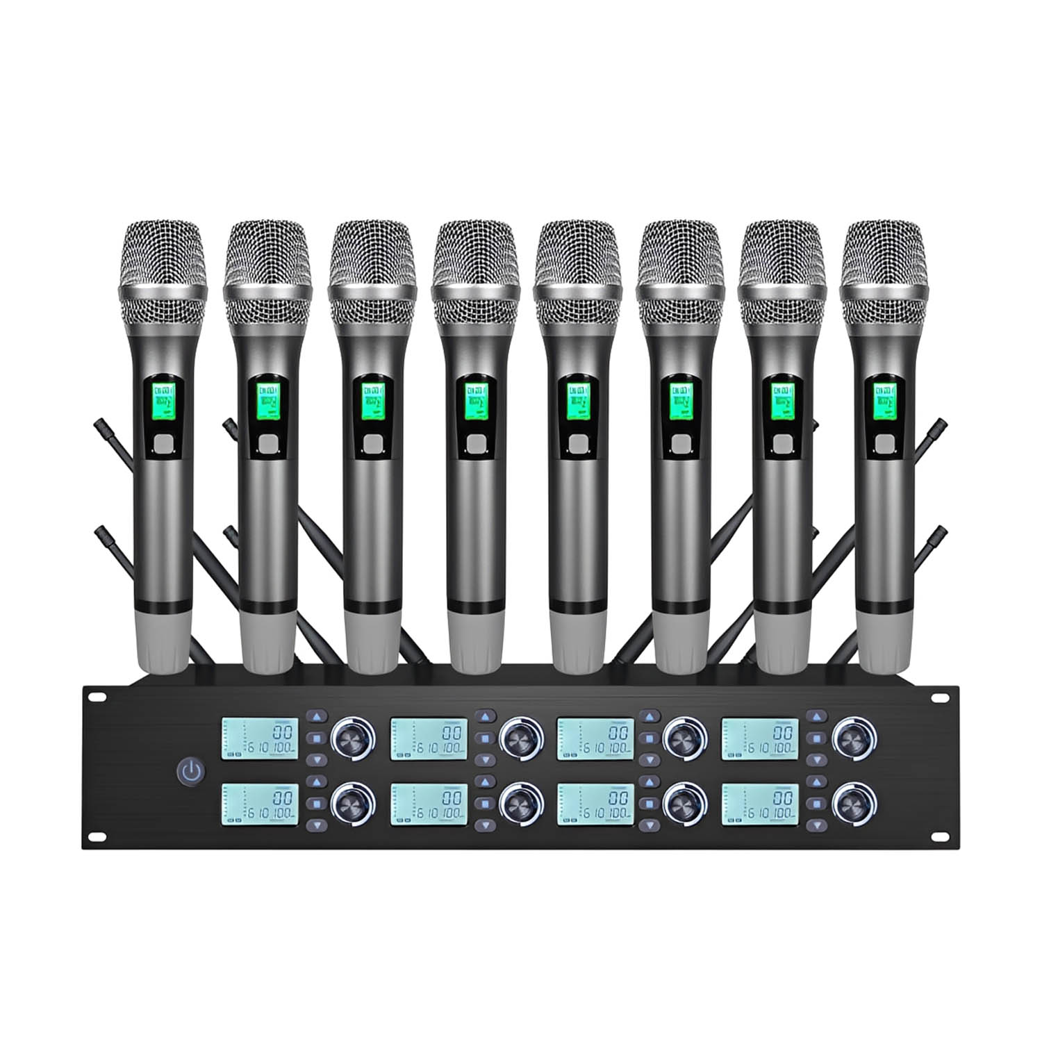 ELEGAUDIO K-8780 8-channel customizable uhf wireless system