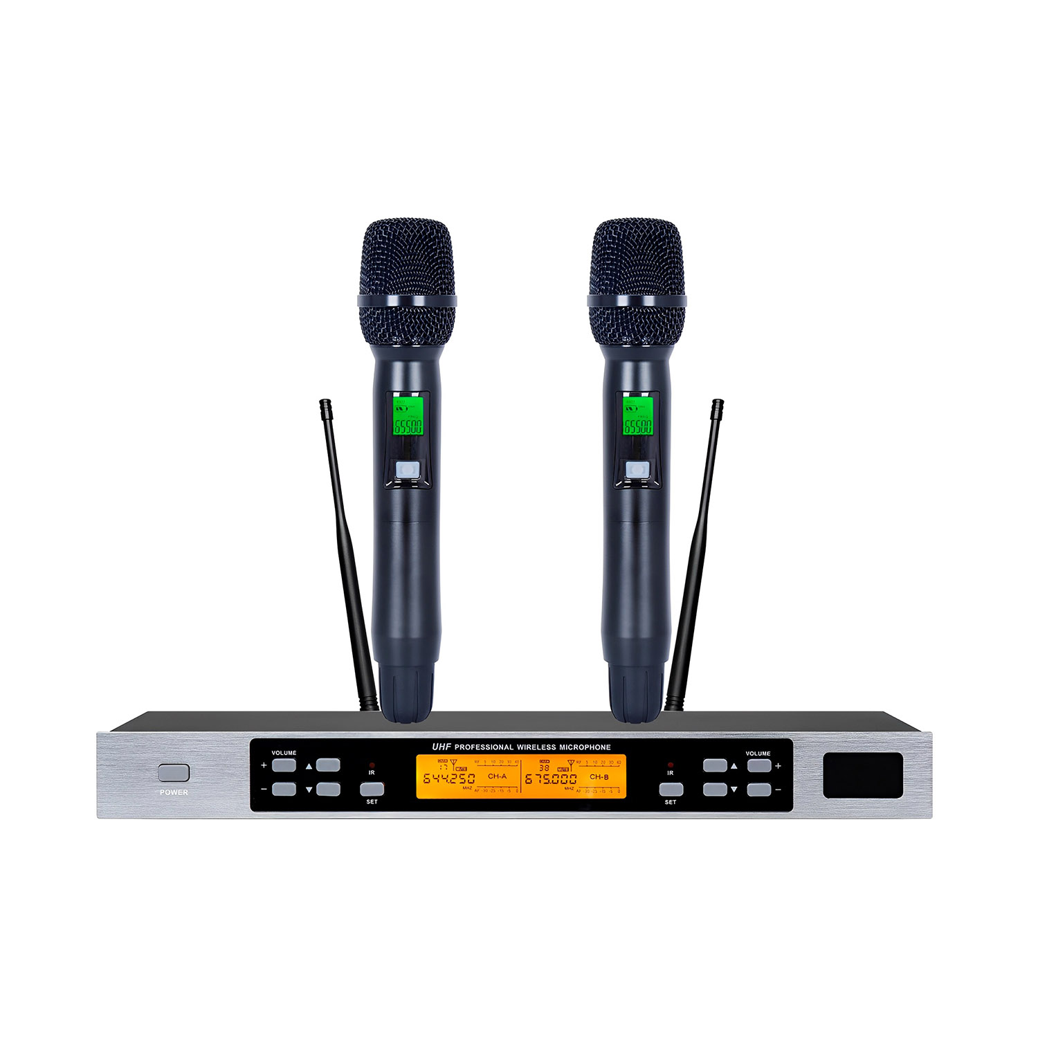 ELEGAUDIO K-8900 2-channel customizable uhf wireless system