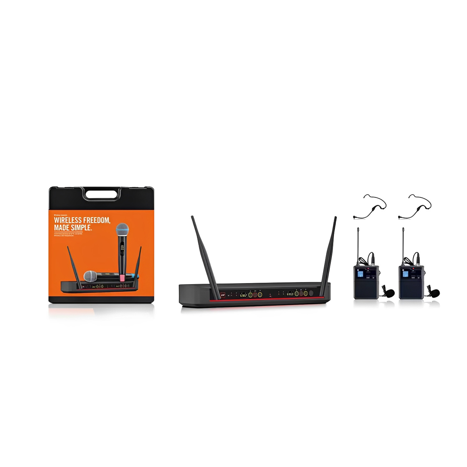 ELEGAUDIO BL288 2-channel dsp scanning uhf system