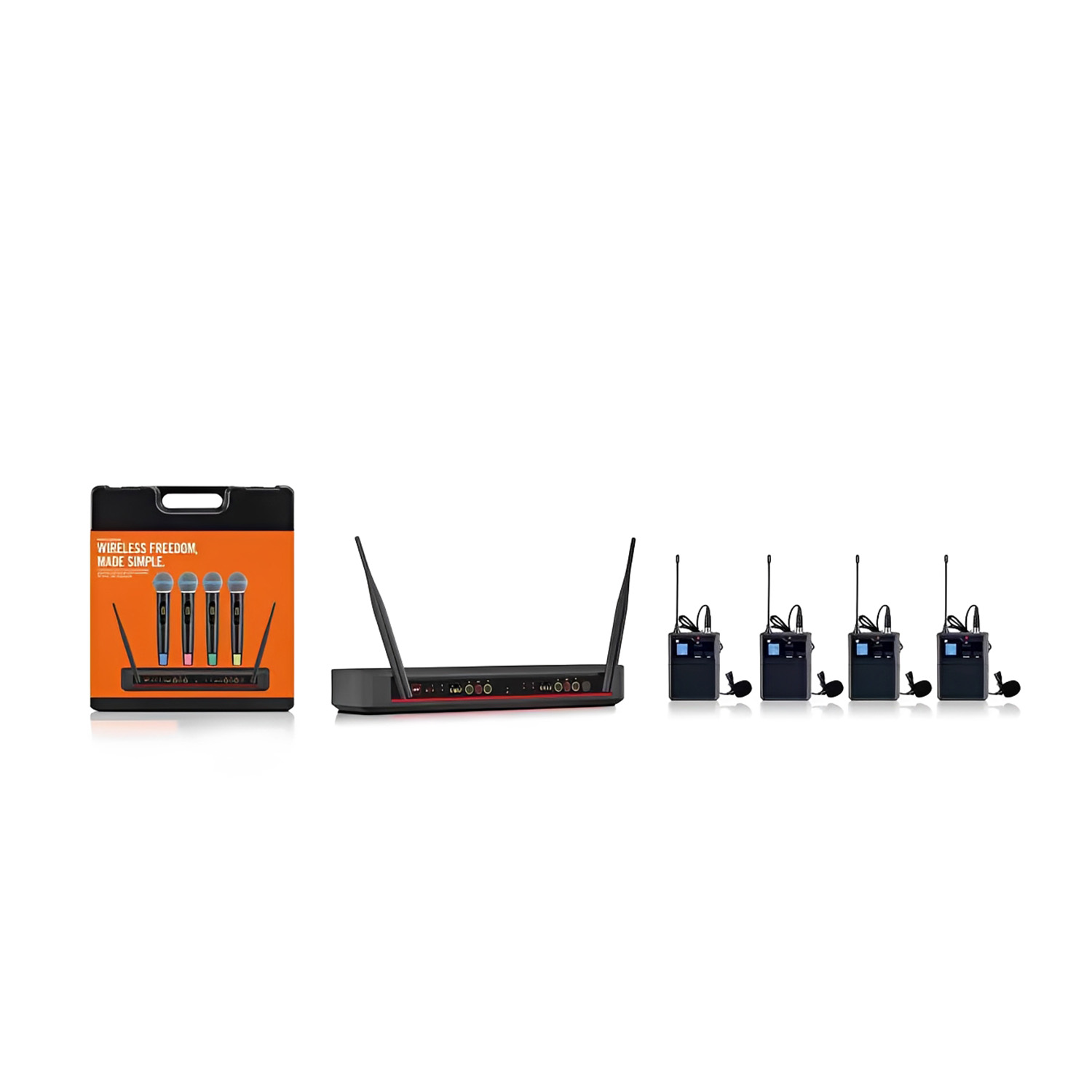 ELEGAUDIO BL488 4-channel dsp scanning uhf system
