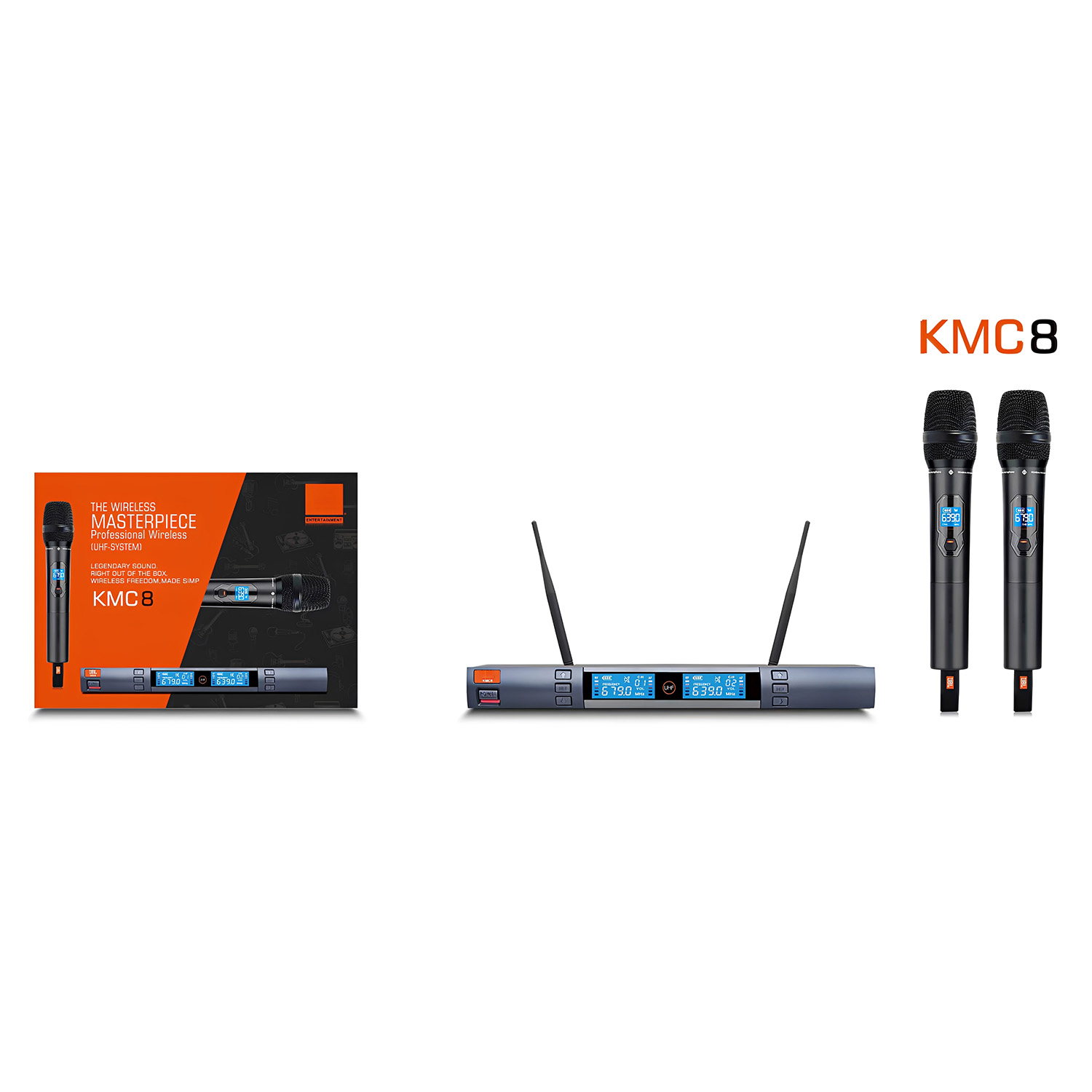 ELEGAUDIO KMC8 professional rackmount uhf wireless microphone system