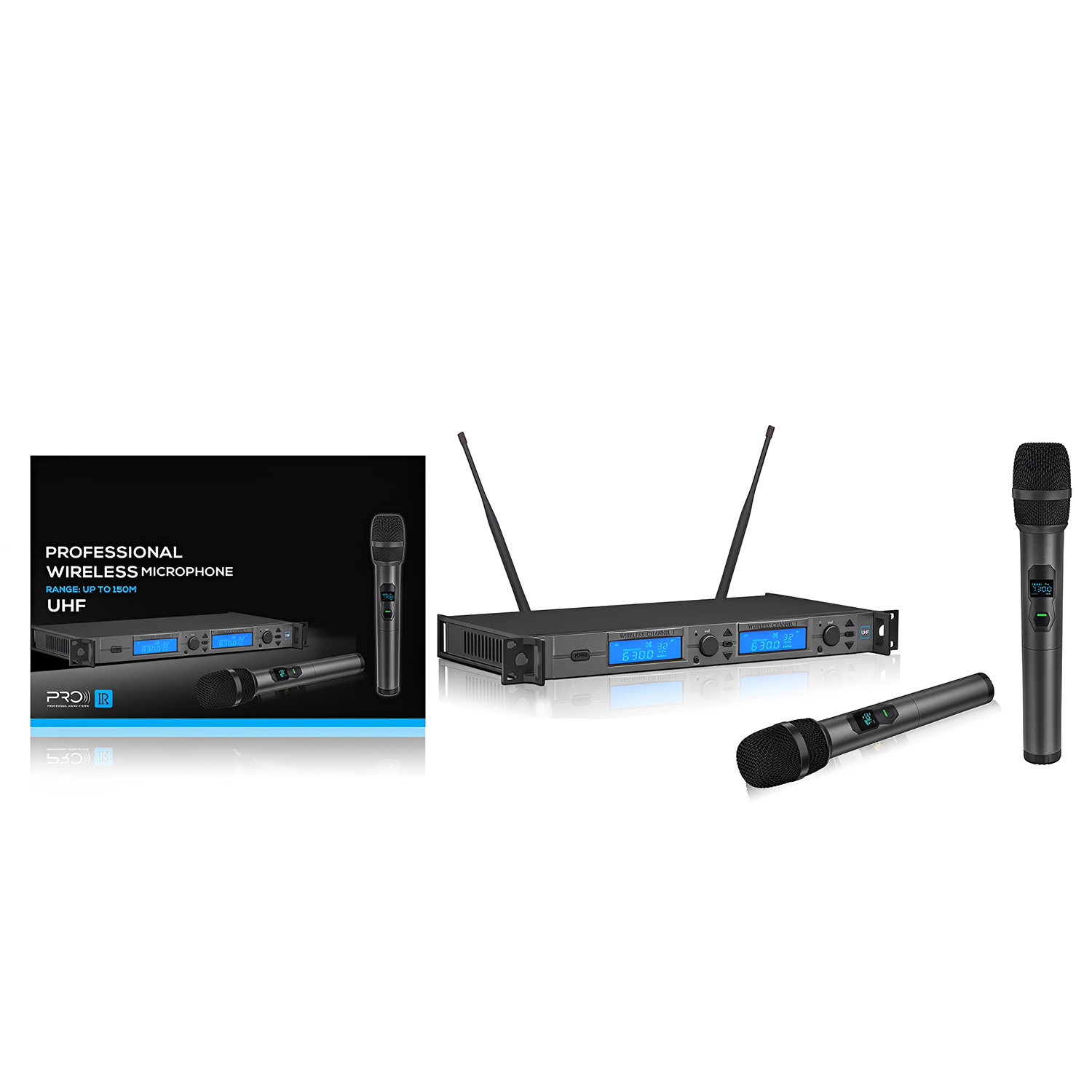 ELEGAUDIO KMC20 professional rackmount uhf wireless microphone system