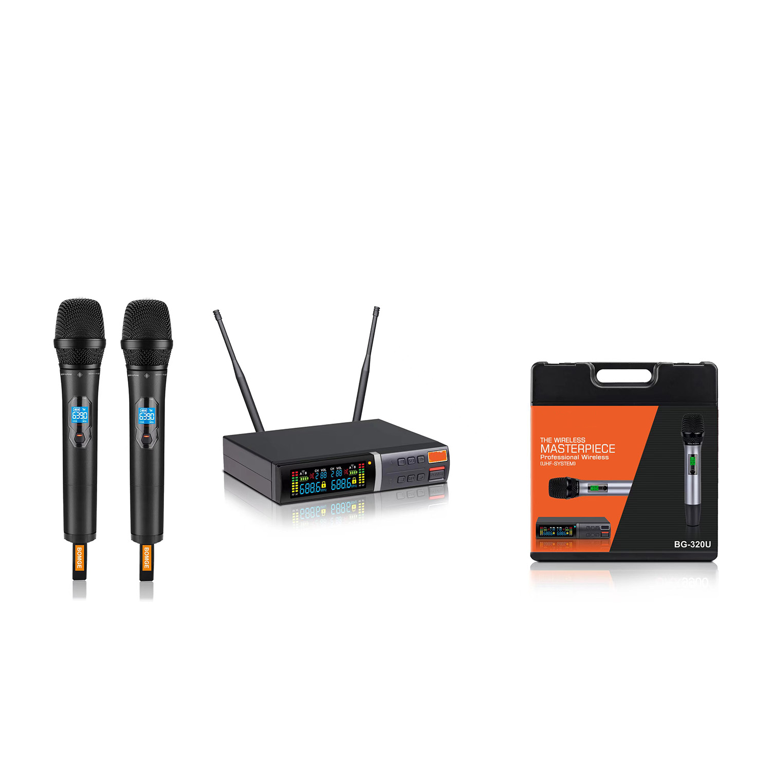 ELEGAUDIO BG-320T professional rackmount uhf wireless microphone system