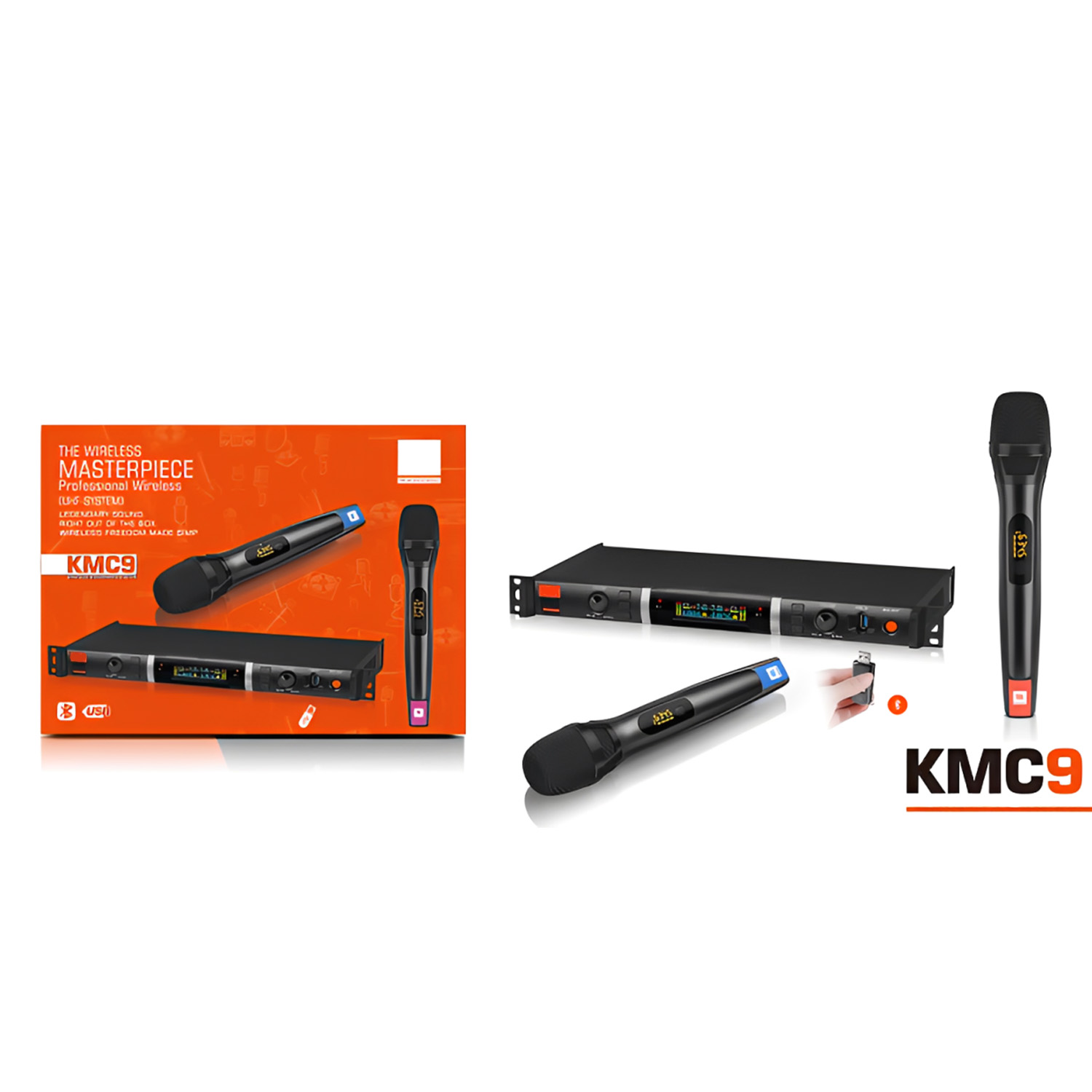 ELEGAUDIO KMC9 rechargeable professional uhf wireless microphone system