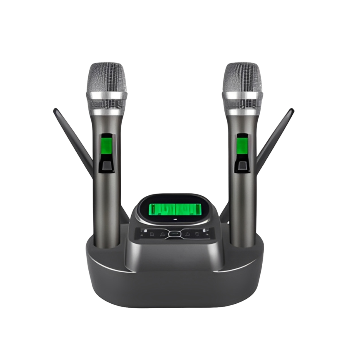 YT-200 2 Channles UHF Wireless Charging Microphone