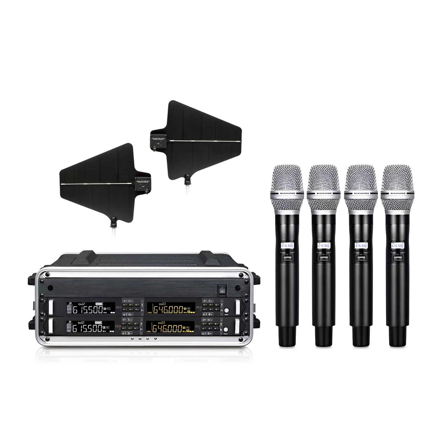 ELEGAUDIO DG-4G four-system true-diversity conference and antenna distribution package
