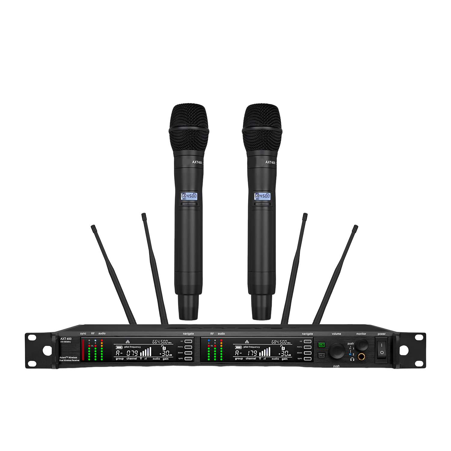 AXT 400 Digital True Diversity Dual Channel Wireless Microphone
