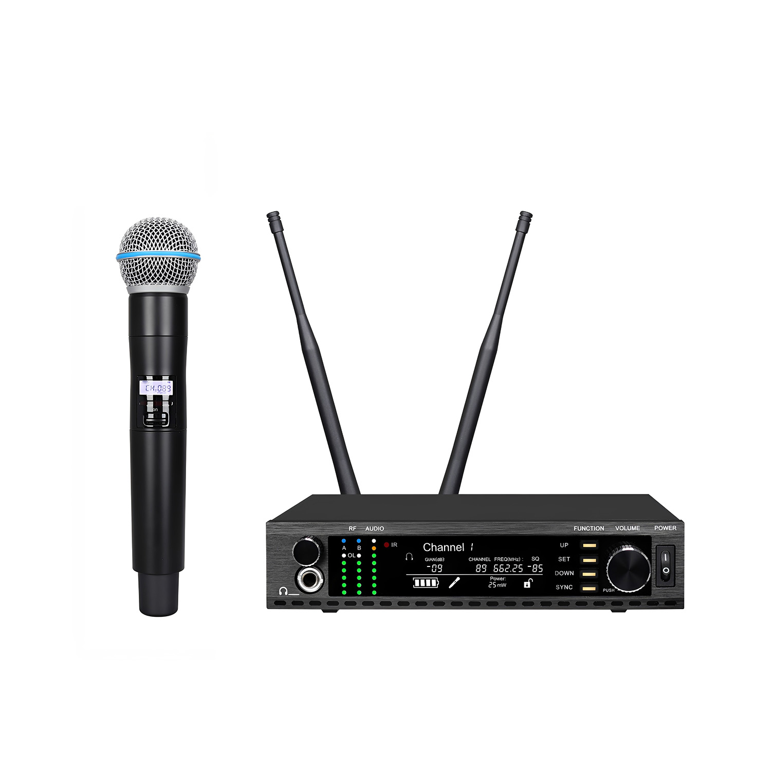 ELEGAUDIO AD4G true-diversity uhf wireless microphone system