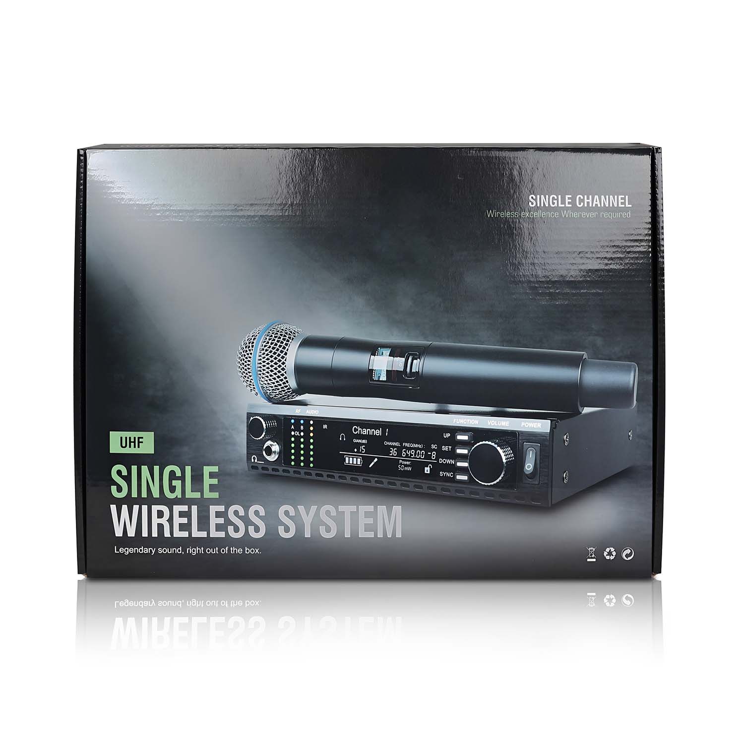 ELEGAUDIO AD4G true-diversity uhf wireless microphone system