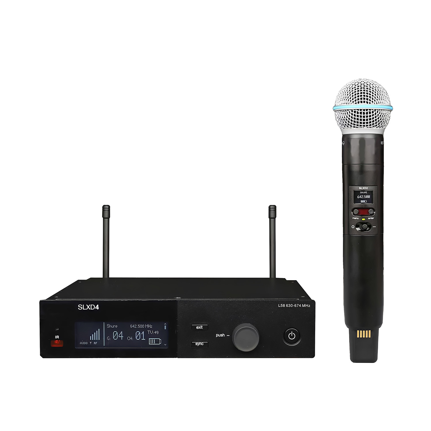 ELEGAUDIO SLXD4 24-bit digital wireless microphone system