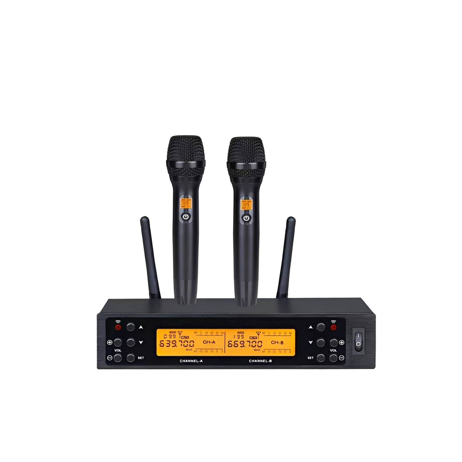 ELEGAUDIO 8660 true-diversity handheld uhf wireless microphone system