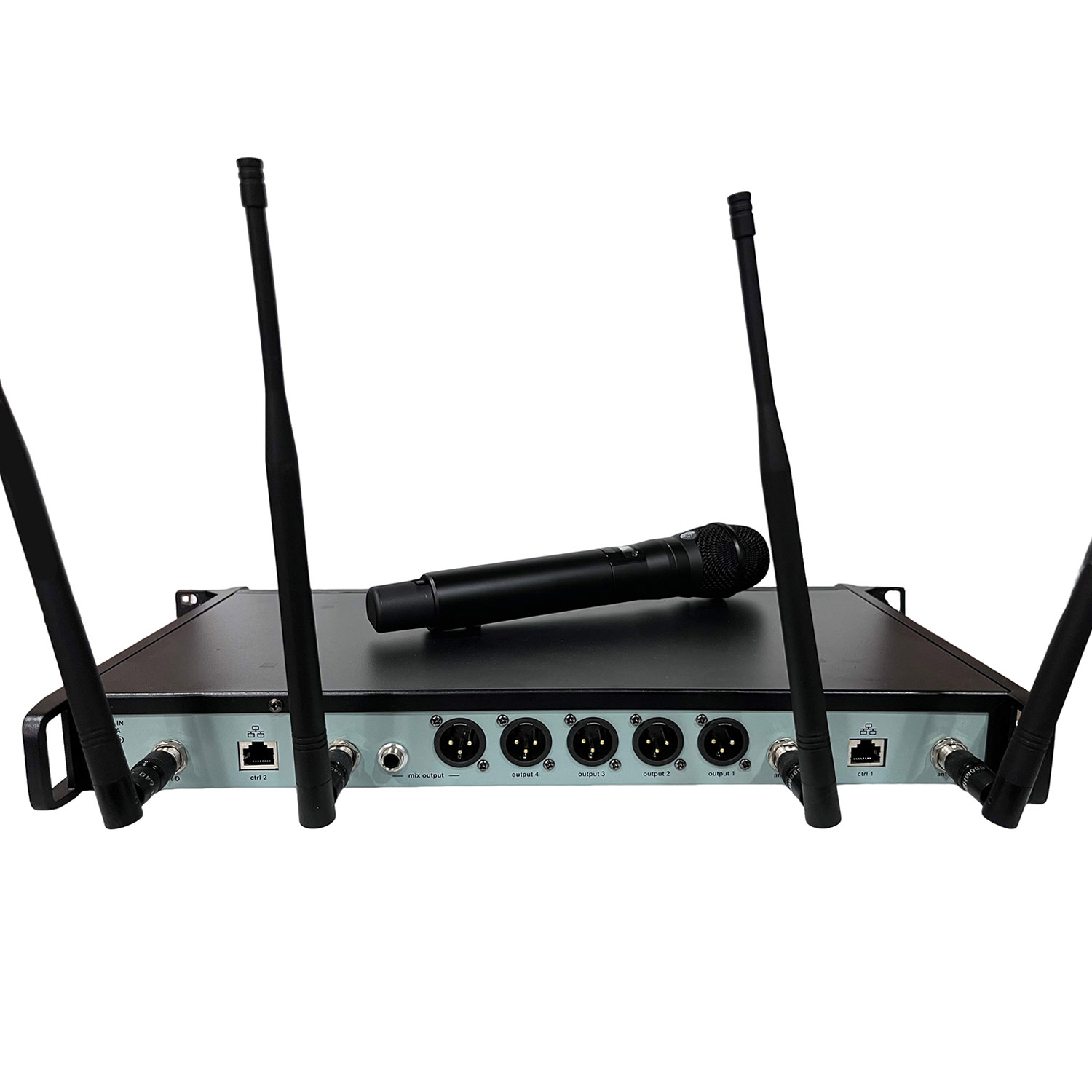 ELEGAUDIO AD4Q dual-channel wideband uhf wireless microphone system
