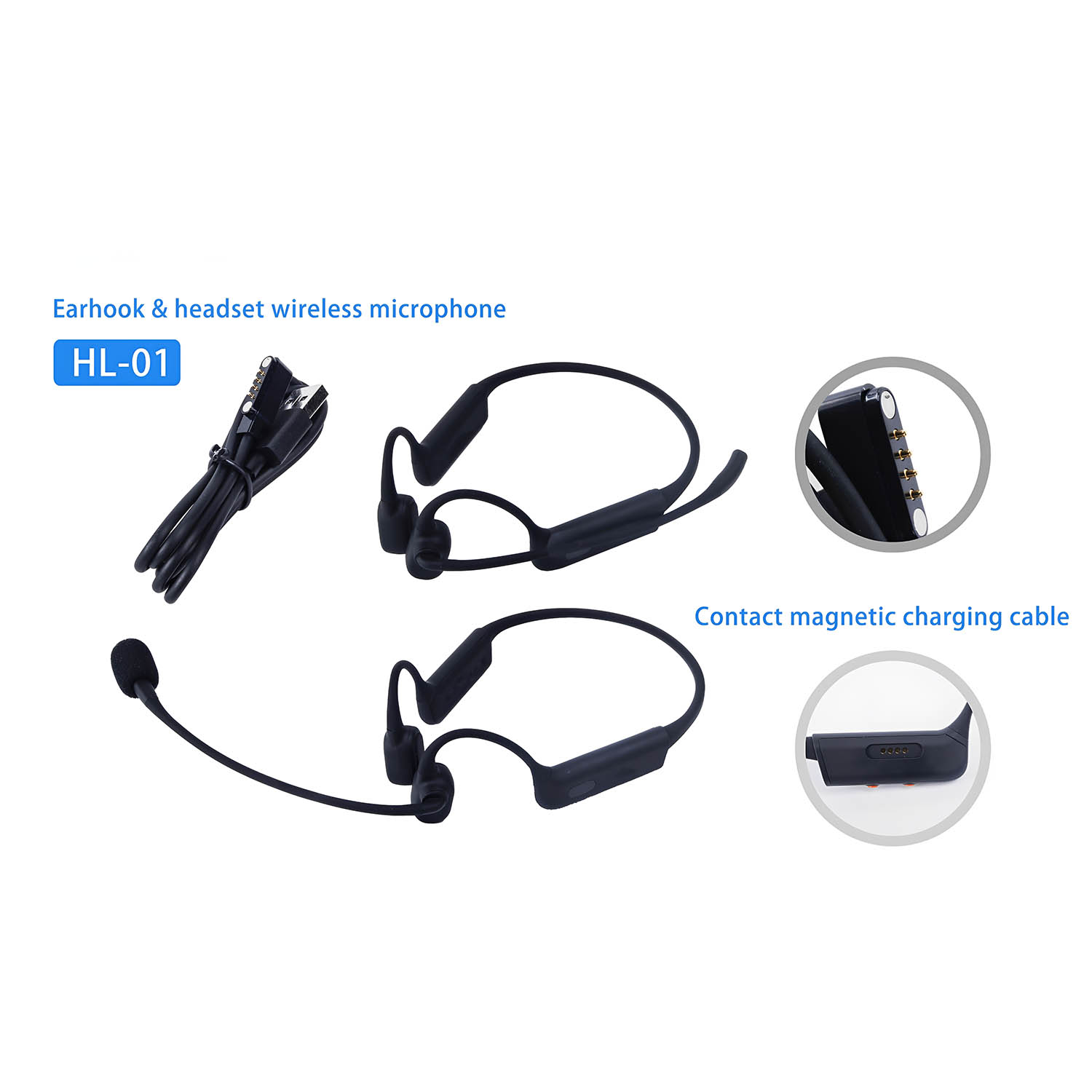 ELEGAUDIO HL-01 secure-fit earhook wireless microphone