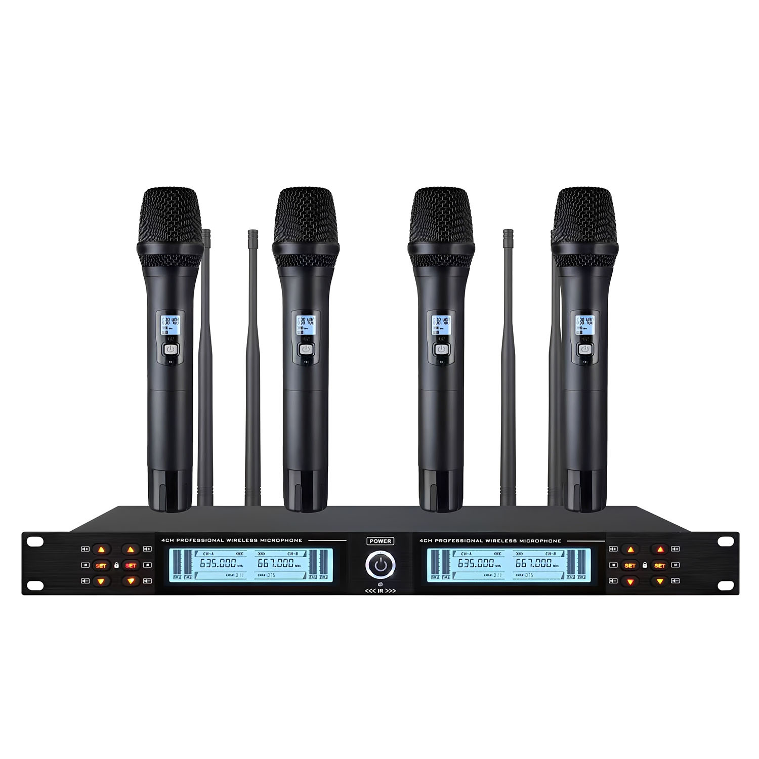 ELEGAUDIO BK-440 four-channel wireless microphone system