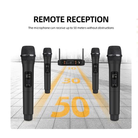ELEGAUDIO Q-MIC825 four-channel handheld wireless microphone kit