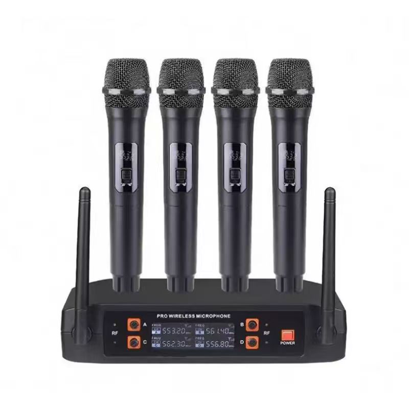 ELEGAUDIO Q-MIC825 four-channel handheld wireless microphone kit