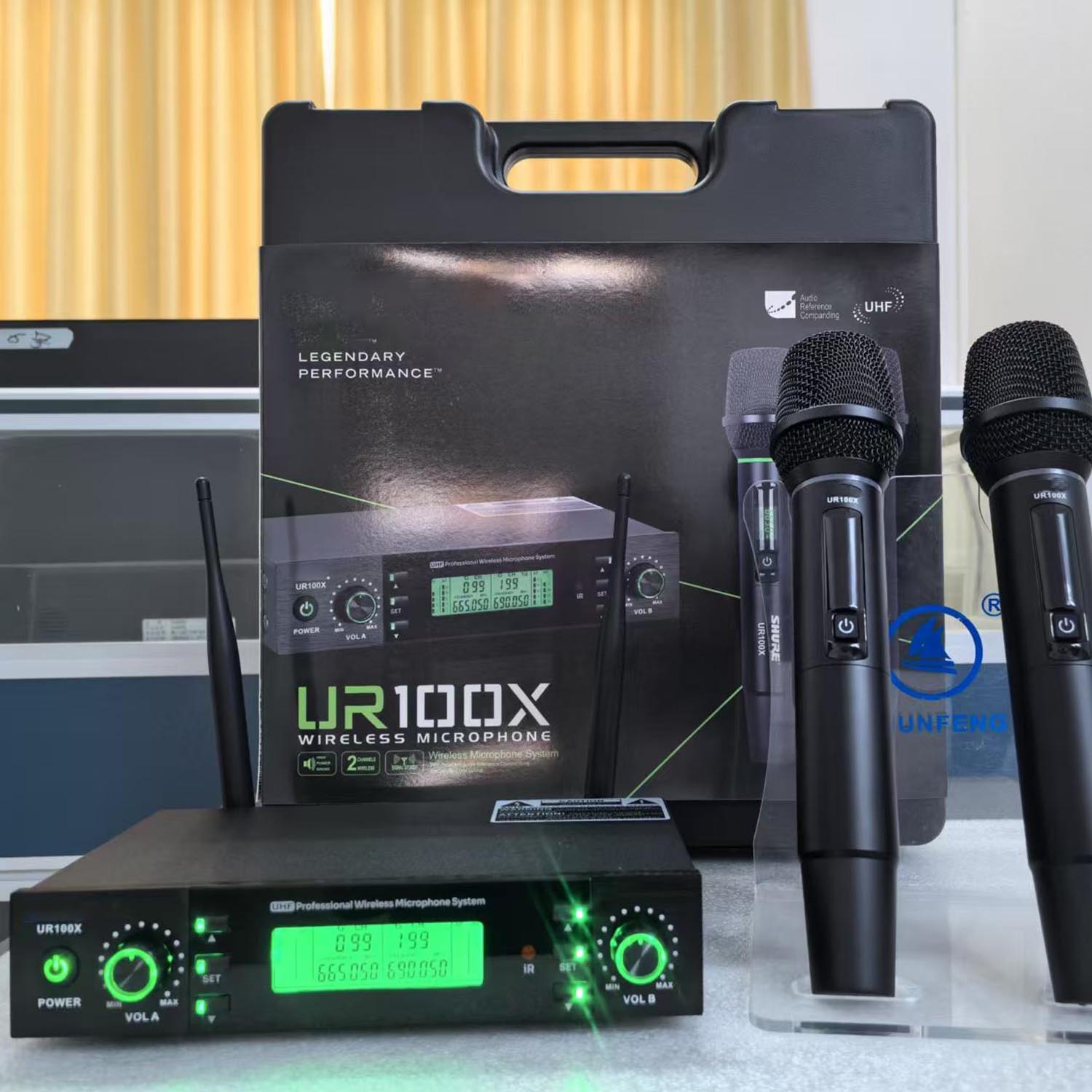 ELEGAUDIO UR100X dual-channel professional wireless microphone system