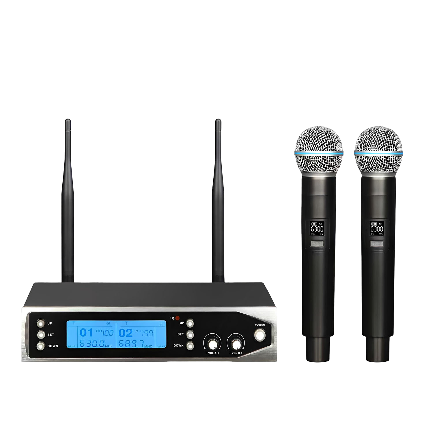 DM-100 2-Channel Wireless Microphone System