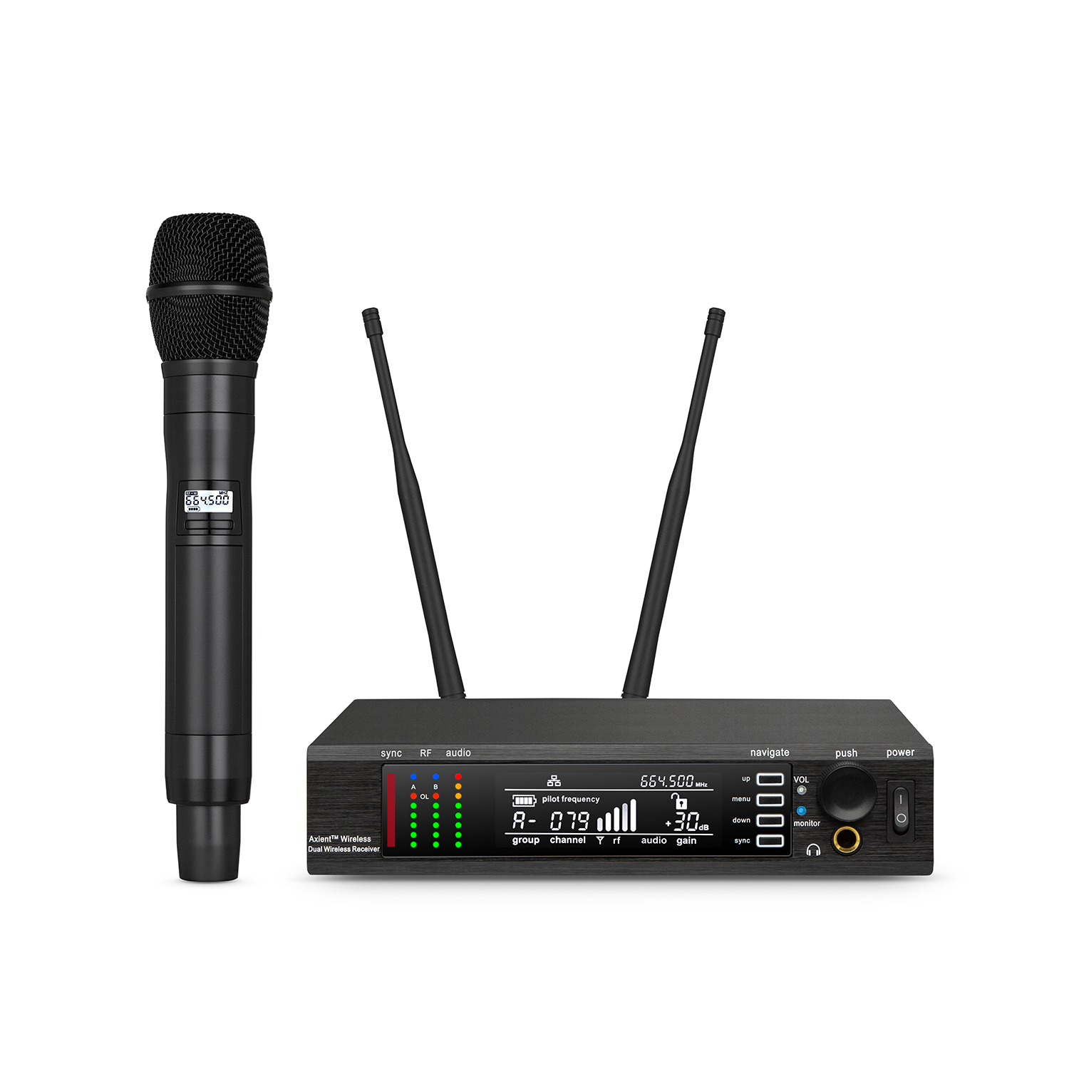 ELEGAUDIO AXT100 1-channel true-diversity uhf system