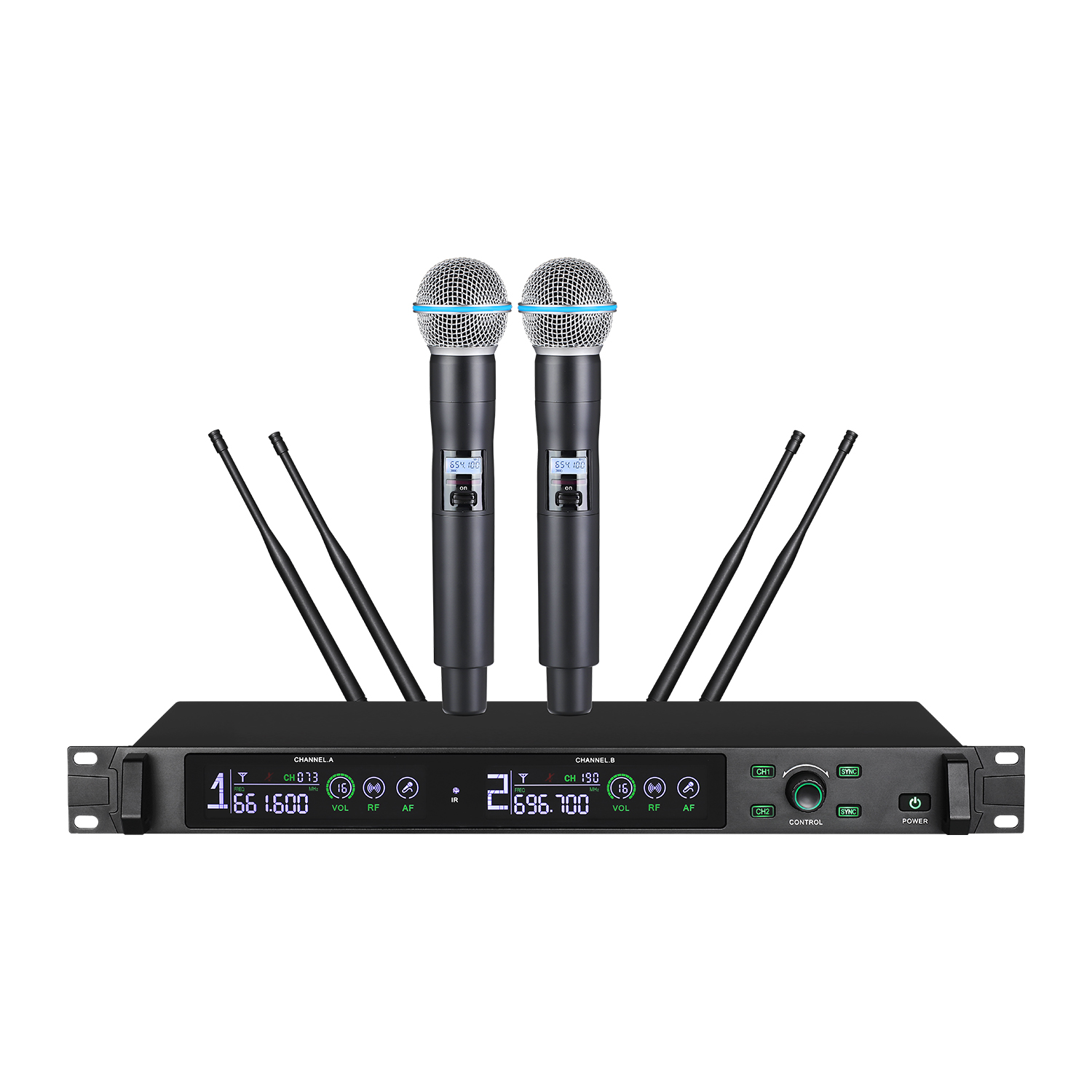 ELEGAUDIO TD-111 2-channel true-diversity uhf system