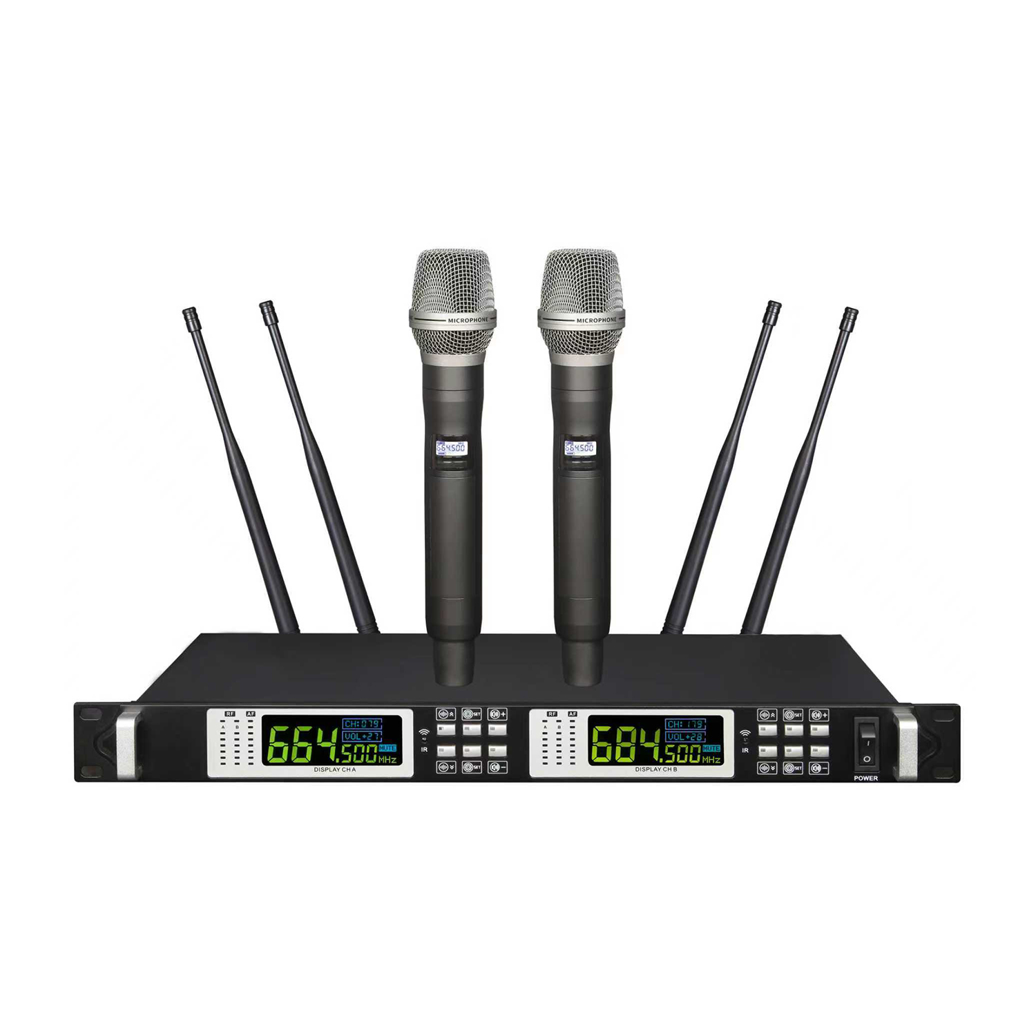 ELEGAUDIO TD-222 2-channel true-diversity uhf system