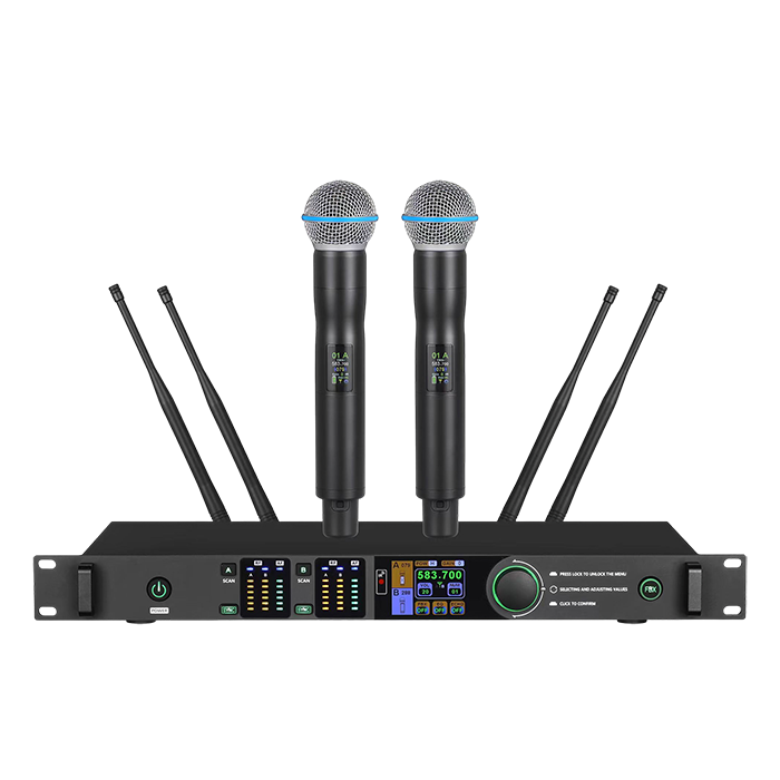 TD-333(TFT) 2-Channel Wireless Microphone System