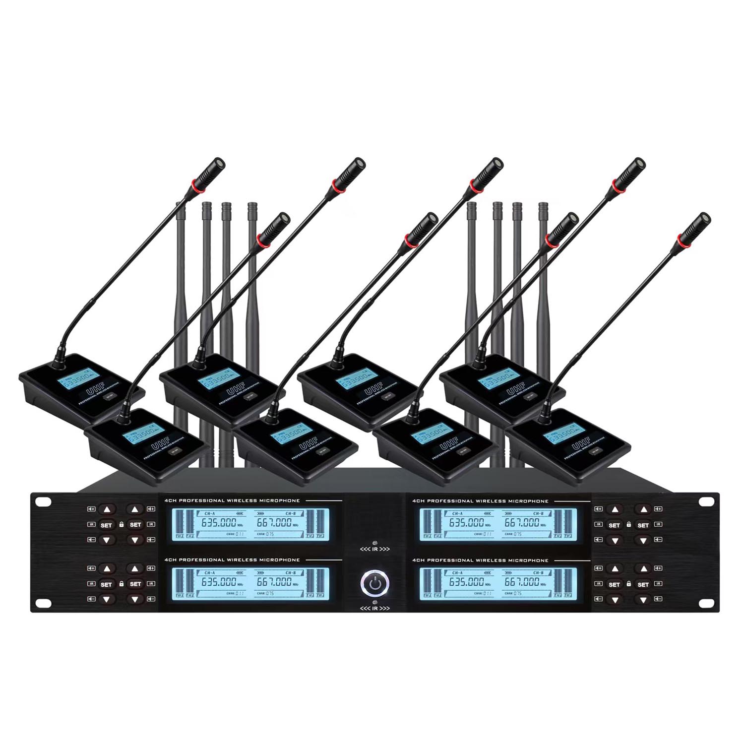 ELEGAUDIO BK-840 eight-channel wireless conference system