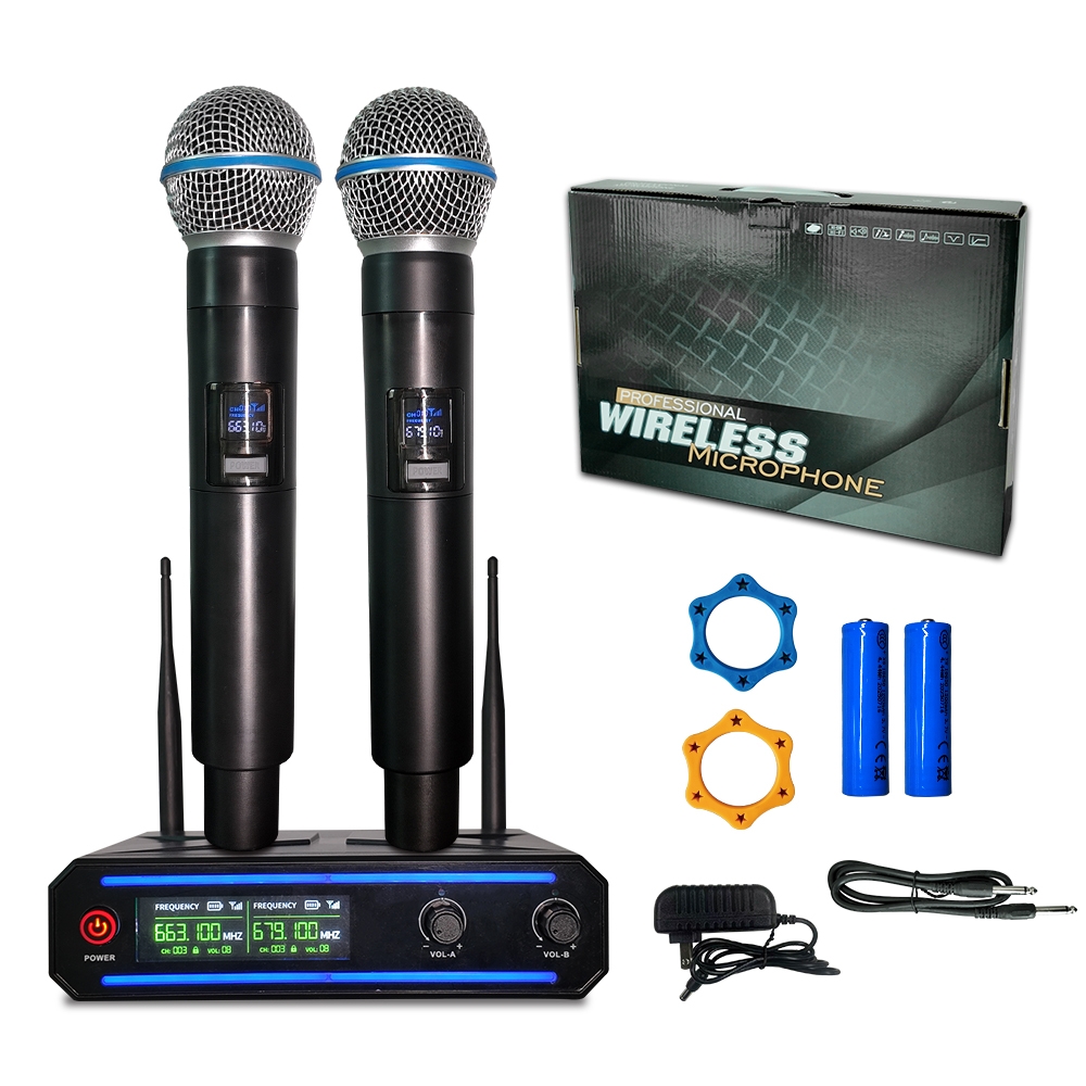 ELEGAUDIO LY-26U long-range dual-channel digital wireless microphone system