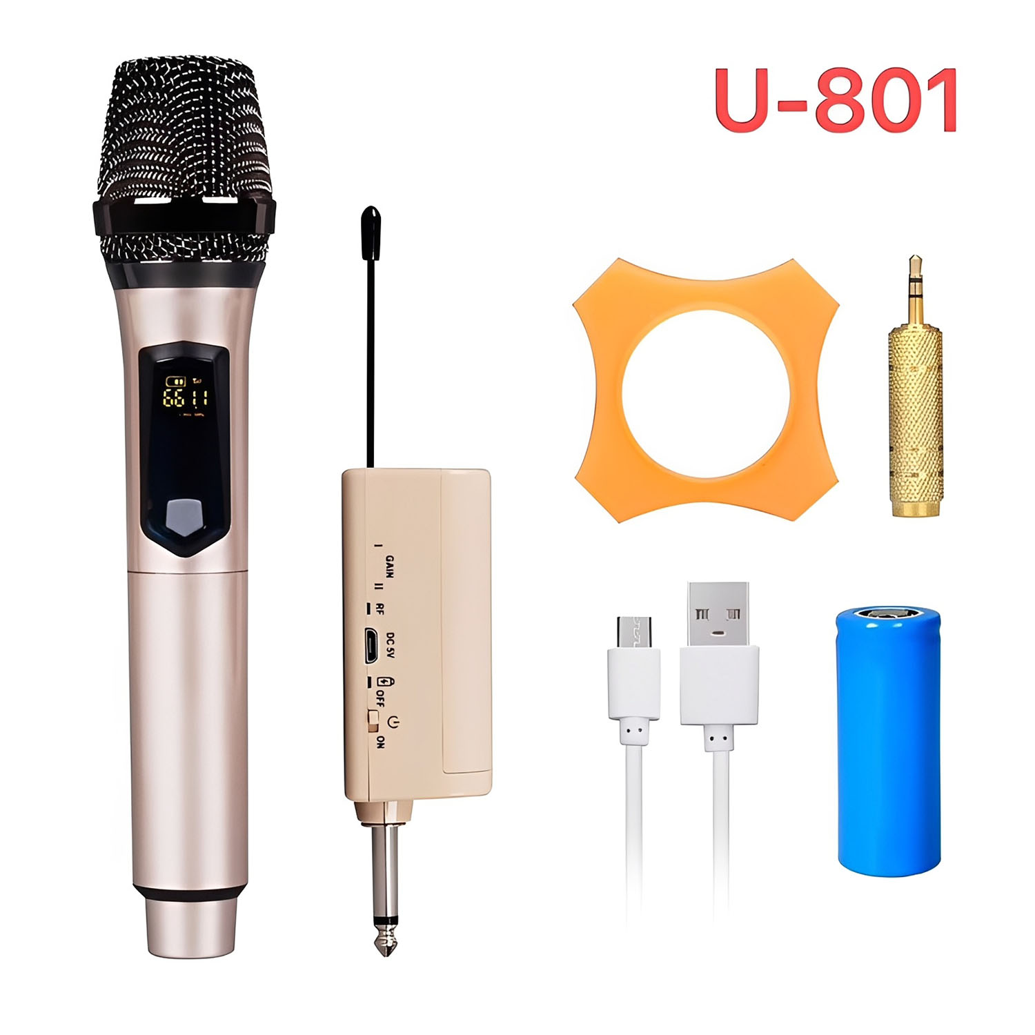 ELEGAUDIO U-801 1-channel uhf wireless microphone system