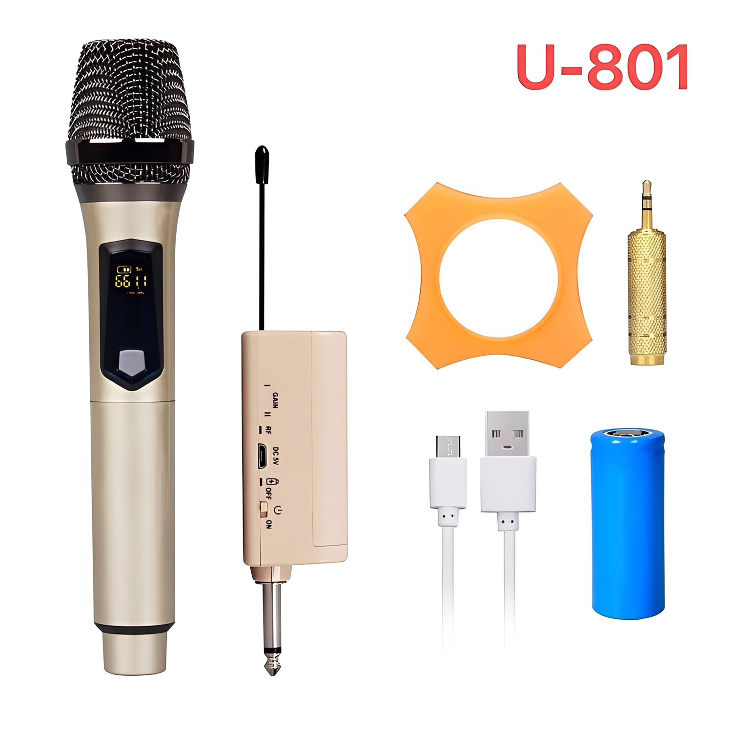 ELEGAUDIO U-801 1-channel uhf wireless microphone system