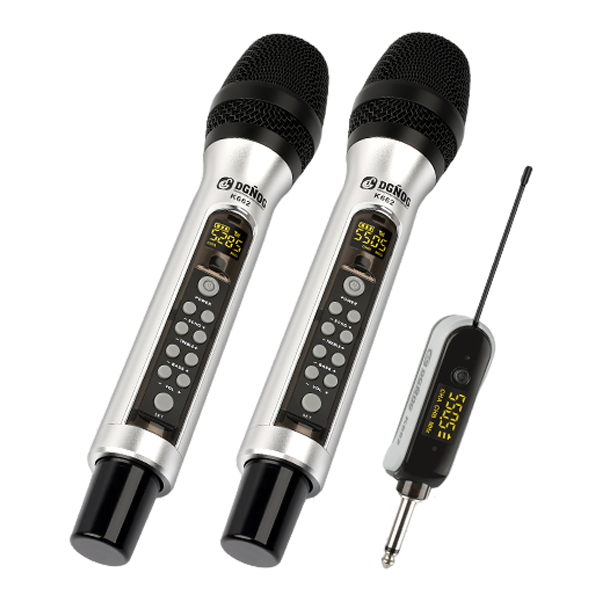 K662 Dual Handheld Universal Echo Wireless Microphone