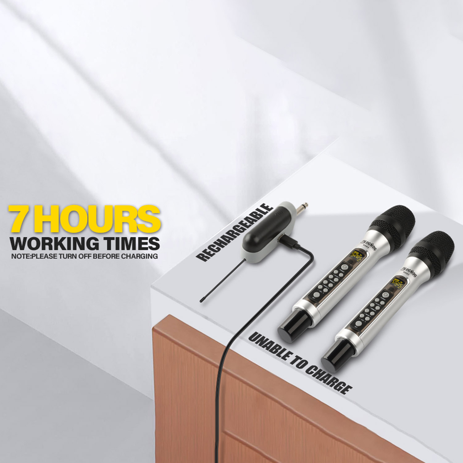 ELEGAUDIO K662 dual-handheld echo uhf system