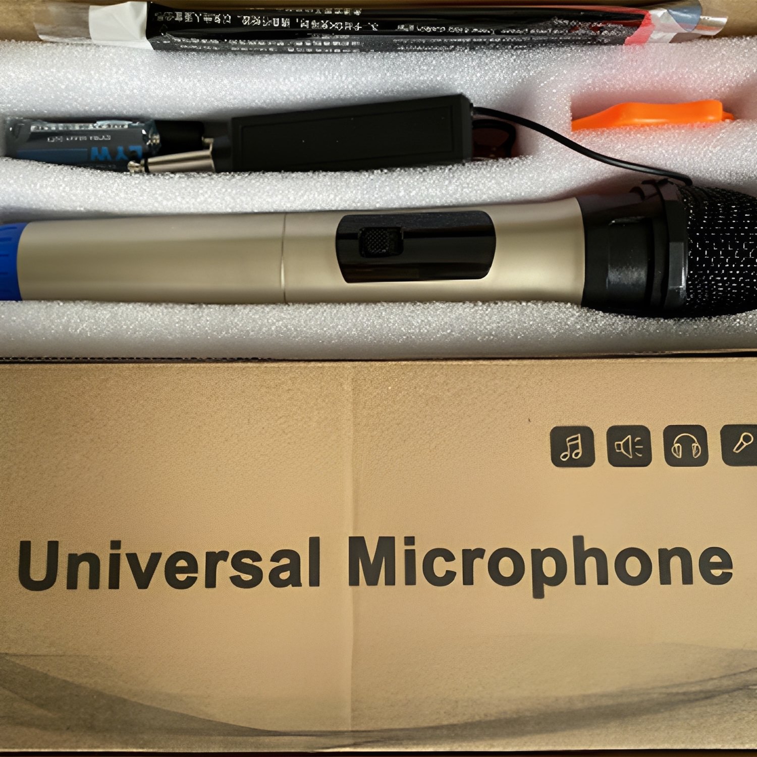 ELEGAUDIO W1 Gold gold-finish uhf wireless microphone system