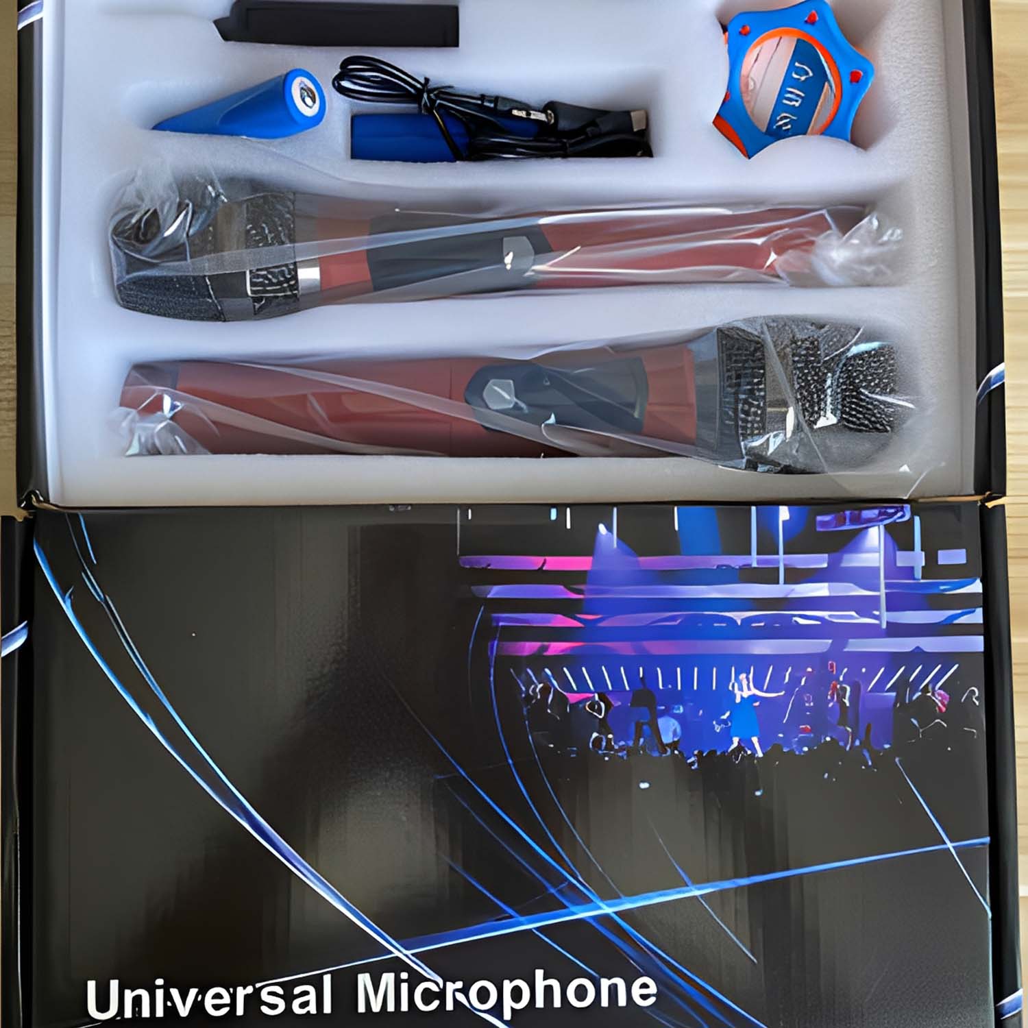 ELEGAUDIO 108 Charging Dual dual rechargeable uhf wireless microphone system