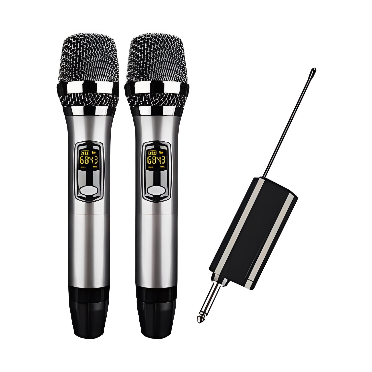 ELEGAUDIO W4B two-handheld wireless microphone system