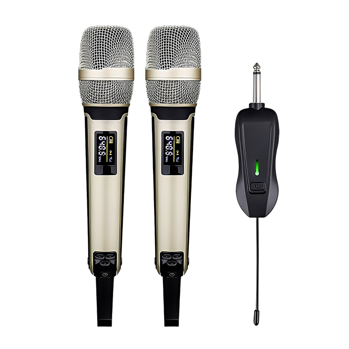B-SKM9000B Wireless Microphone Held in Both Hands