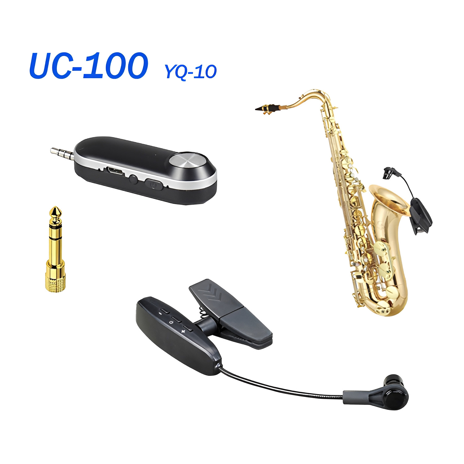 ELEGAUDIO UC-100 YQ-10 dual-channel UHF wireless microphone system